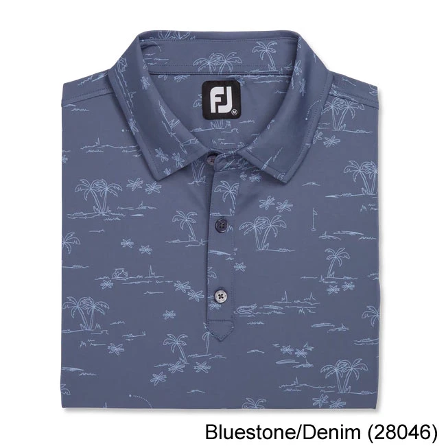 FootJoy Tropic Golf Print Lisle Self Collar