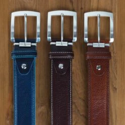 Links & Kings Italian Smooth Leather Belt