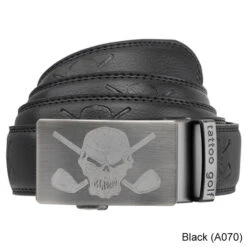 Tattoo Golf Leather Ratchet Belt